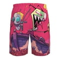thumbnail image 6 of Invader Zim Men's Beach Shorts Swim Trunks Casual Quick Dry Board Shorts Swimwear with Mesh Lined and Pockets, 6 of 8