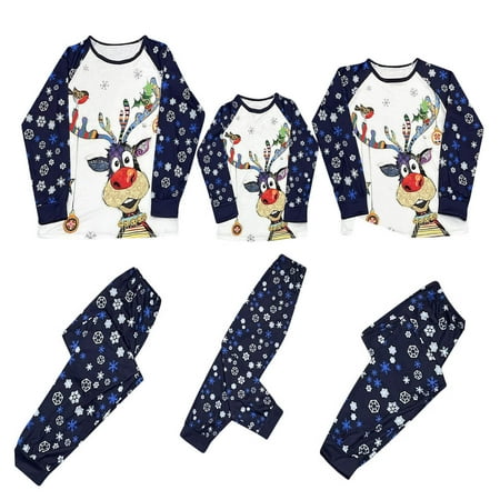 

Baikeli Matching Christmas Pjs For Family Xmas Elf Soft Sleepware for Mom/Dad/Couple/Kids/Baby/Toddler on Festive/Romantic Nightmare