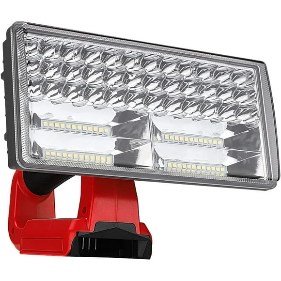 40W Cordless Flashlight for Milwaukee 18V Lithium-ion Battery, DTEZTECH 4200LM LED Work Light with USB Port, 9" Zinc Alloy Spotlight Use for Camping, Hiking, Job site, Indoor Outdoor Tool