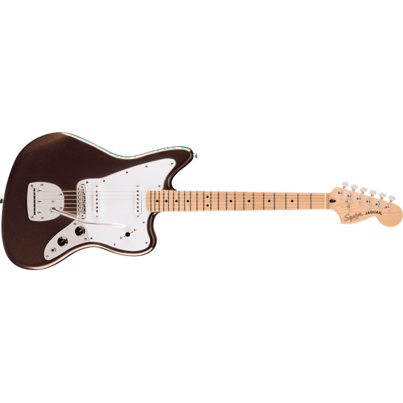 Squier Affinity Jaguar Electric Guitar, Maple Fingerboard, Mystic Metallic Brown
