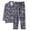 A-Grey115, variant on XIAONU Men's Pajama Set Long Sleeve Plaid Pattern Soft Breathable Sleep Loungewear