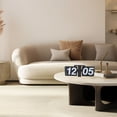 thumbnail image 1 of Horloge de Bureau Flip, Moderne Numérique Mécanique Rétro Flip Down Horloge avec Bouton de Réglage de l'Heure de la Broche de Rotation de la Page, Horloge Amovible Flip Down pour le Bureau de la Chambre à Coucher du Salon, 1 of 8