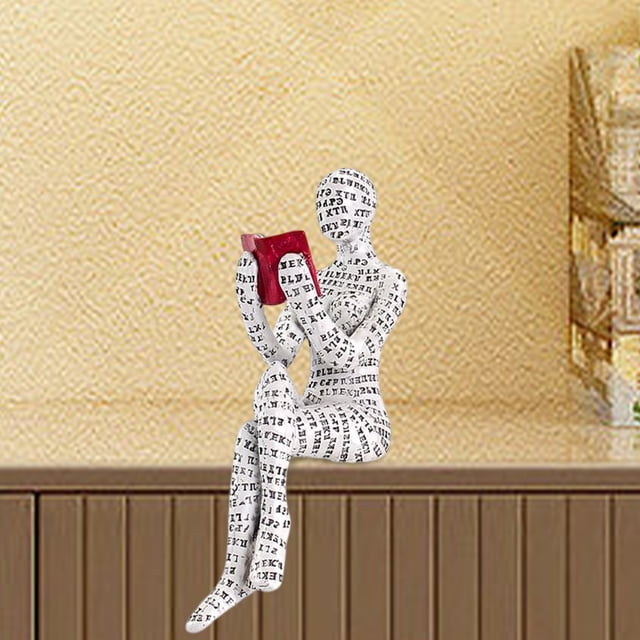 Estatua De Resina Lectura mujer estantería adornos decoración para el dormitorio del hogar (estilo D) Sywqhk Libre de BPA