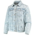 thumbnail image 2 of Women's The Wild Collective San Francisco Giants Allover Print Button-Up Denim Jacket, 2 of 4