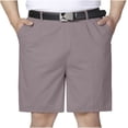 thumbnail image 2 of YTCAMLO Plus Size Mens Golf Shorts Classic Fit Stretch Cotton Flat Front Dress Shorts with Pockets Quick Dry Baggy Summer Shorts, 2 of 6
