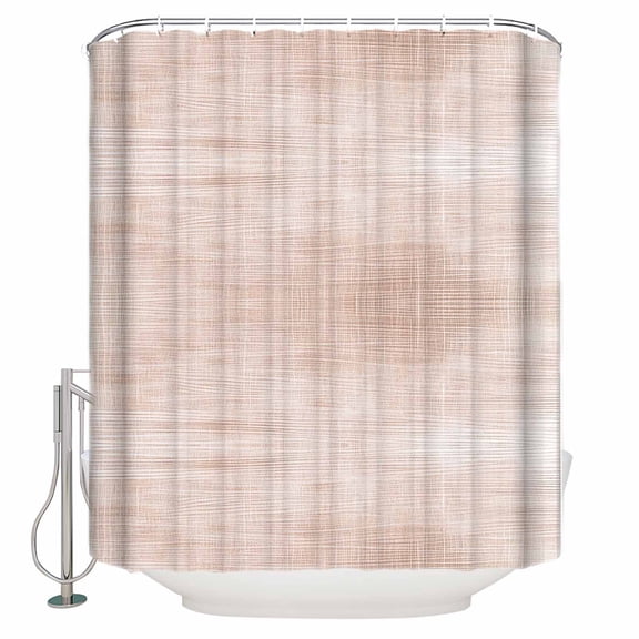 Terracotta Bathroom Shower Curtains with 12 Hooks Waterproof Shower Curtain for Stalls and Bathtubs Vintage Solid Color Modern Minimalist Distressed Decorative Bathroom Privacy Curtain 36x78 Inches