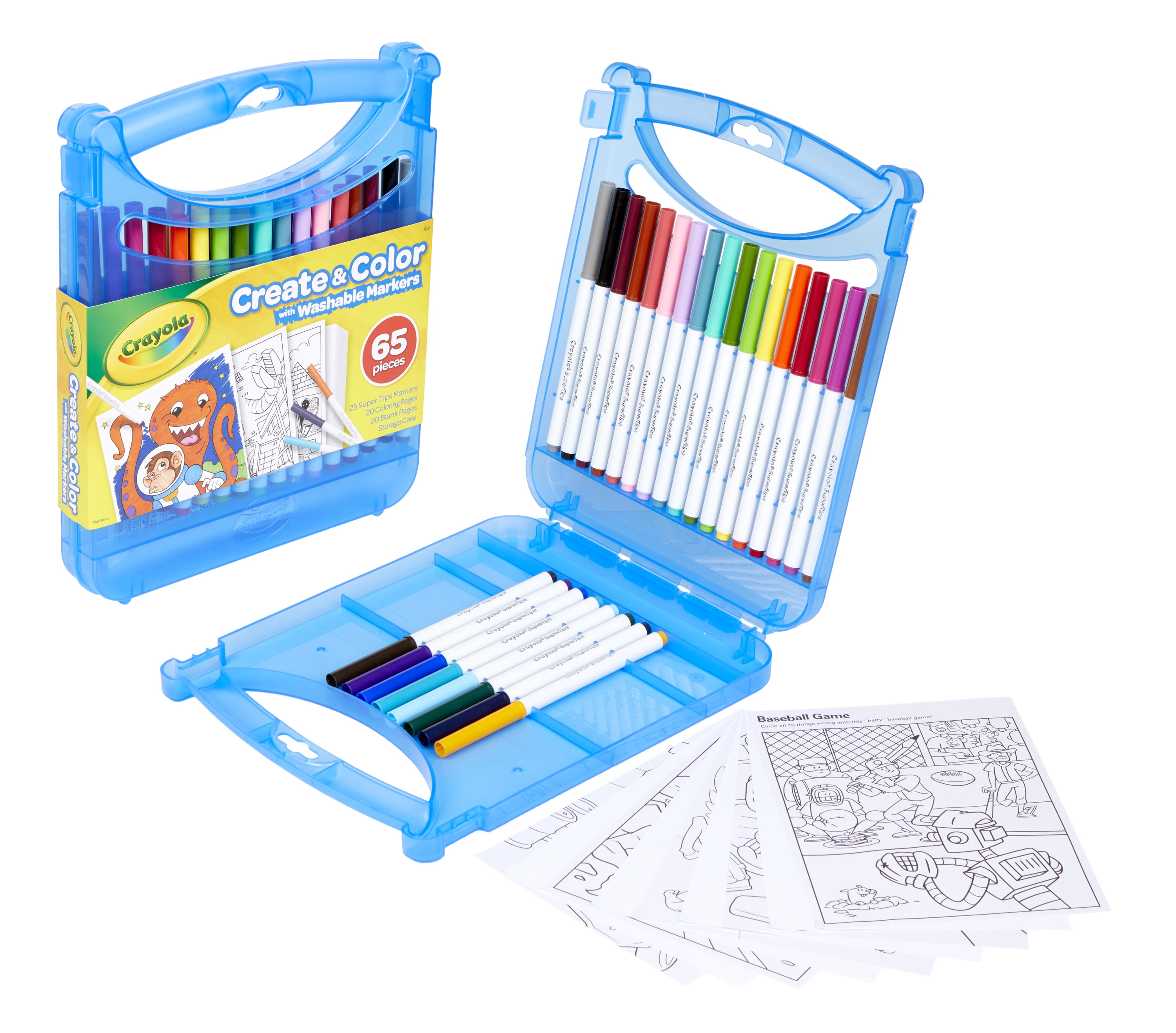 Crayola Create & Color Super Tips Marker Kit, 25 Super Tips