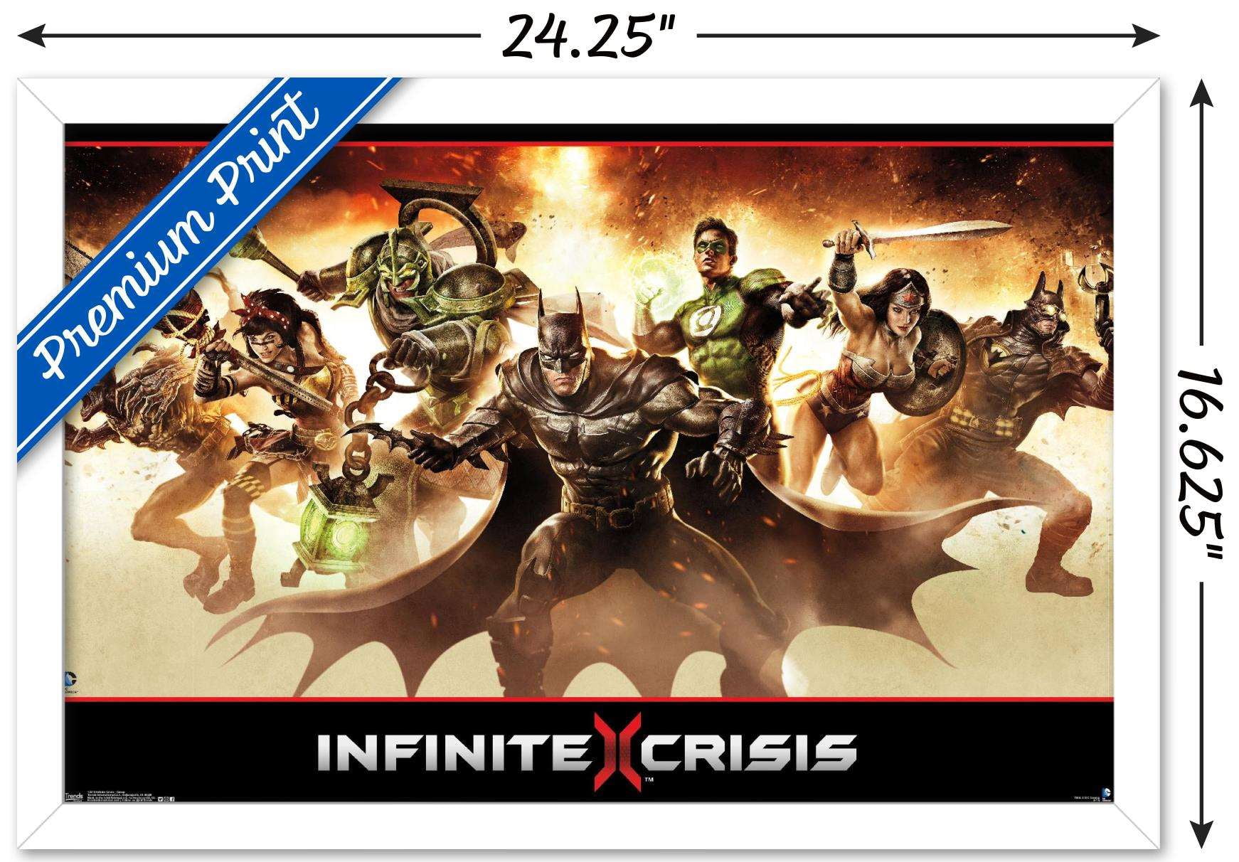 DC Comics - Infinite Crisis - Group Wall Poster, 14.725" x 22.375", Framed