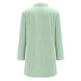 thumbnail image 5 of BLOCLOALO Long Sleeve Cardigan for Women Button Up Sweaters Fashionable and Casual Solid Color Button Tie Pocket Cardigan Jacket Collared Shirts Office Cardigan Boyfriend Sweaters for Women Green 3Xl, 5 of 8
