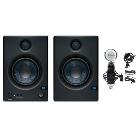 Pair Presonus Eris E5 BT 5" Powered Studio Monitors w/ Bluetooth + Microphone