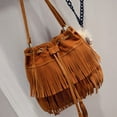 thumbnail image 3 of Zhaomeidaxi Women Leather  Bag Fringe Bag Satchel Shoulder bag Handbag Crossbody Bag, 3 of 9