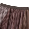 thumbnail image 3 of Lu's Chic Women's Tulle Skirt Tutu Skirts Tea-length Elastic Waist A-line Layered Mesh Midi Length Party Pleated Khaki One Size, 3 of 5