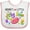 White and Pink, variant on Inktastic Mimi's Little Jellybean Cute Easter Candy Boys or Girls Baby Bib