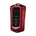 thumbnail image 2 of Carbon Fiber Car Key Chain Case Protective Case Fits for Toyota Alphard RAV4 Hilux Red -, 2 of 4