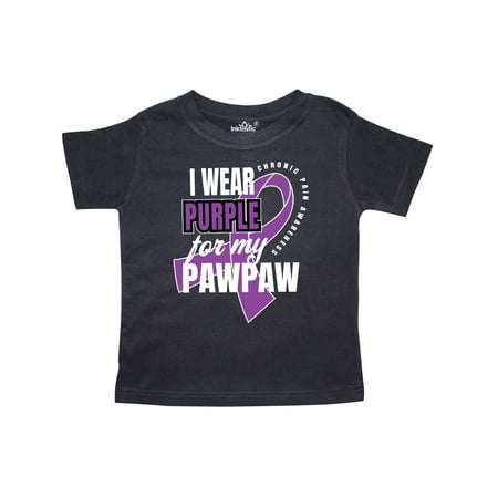 

Inktastic Chronic Pain I Wear Purple For My Pawpaw Gift Toddler Boy or Toddler Girl T-Shirt