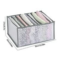thumbnail image 2 of TUOBARR Foldable Printed Mesh Underwear Shirt Leggings Jeans Drawer Storage Box, 2 of 2