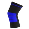 thumbnail image 4 of Rodillera elástica para correr y andar en bicicleta (talla S), color azul y negro, 4 of 8