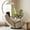 Beige + Metal + Cotton, variant on 360° Rotatable Adjustable Leisure Chaise, 5-Position Reclining Game & Lounge Chair with Head & Waist Support, Built-in Spring Cushion & Phone Holder, Foldable Sofa Chair for Living Room