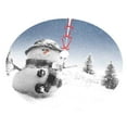 thumbnail image 3 of Kll 48" Christmas Tree Skirt Snowman And Christmas Tree Xmas Tree Skirts Mat For New Year Xmas Holiday Party Indoor Outdoor Home Decoration, 3 of 9