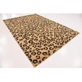 thumbnail image 4 of Unique Loom 3125060 Leopard Animal Print Area Rug, 7 x 10 Feet, Light Brown/Black, 4 of 10