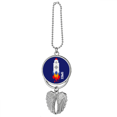 thumbnail image 1 of Nave espacial rocket fire universo píxel Colgante de ala, 1 of 3