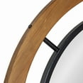 thumbnail image 4 of Kate and Laurel Whalen Rustic Wood Wall Mirror, 32" x 32", Brown, Farmhouse-Inspired Home Decor Round Modern Shape, 4 of 7