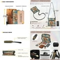 thumbnail image 2 of ZUXONGSY Highland Cow Daisy Flower Print Women's PU Leather Hobo Bag and Matching Wallet Set, Multi-Pocket Shoulder Purse with Adjustable Strap for Everyday Use, 2 of 5