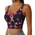 thumbnail image 2 of Sikiie Breast Cancer Sports Bra for Women, Sports Bra Athletic Running Sports Bra, Workout Bra, Yoga Bra-XX-Large, 2 of 8