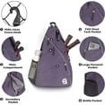 thumbnail image 2 of A11N SPORTS Adult Pickleball Reversible Crossbody Sling Bag/Backpack, Lavender, 2 of 8