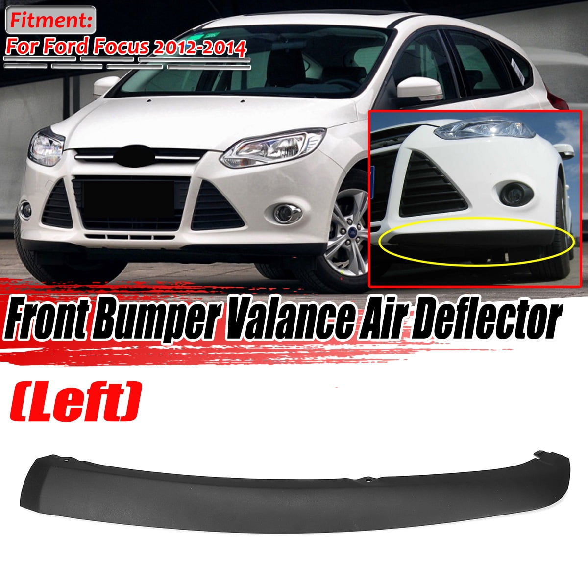 Side (LH) Black Valance/Air Deflector 