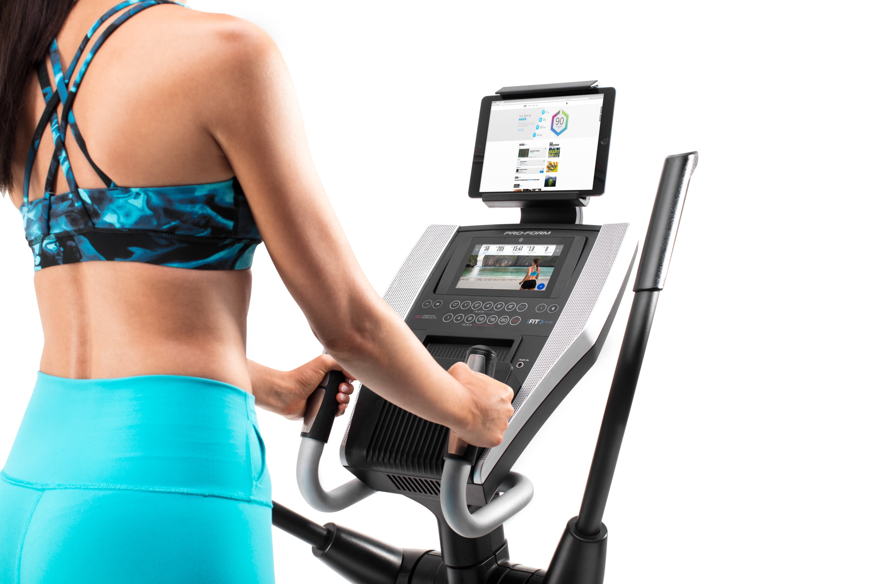 ProForm Smart Strider 895 CSE Elliptical with 7 HD Touchscreen and 1 Year iFit Membership Walmart