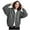 Black, variant on Womens Zip Up Hoodie Jackets 2 Way Zipper Drawstring Sweatshirt Coat with Pockets Long Sleeve Hooded Outerwear (L, Gray)