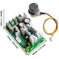 thumbnail image 3 of Treedix PWM Electronic Governor Controller Regulation 12V DC Motor Speed Controller 24V 36V 48V 20A Switch High Power Drive Module Adjustable Speed, 3 of 7