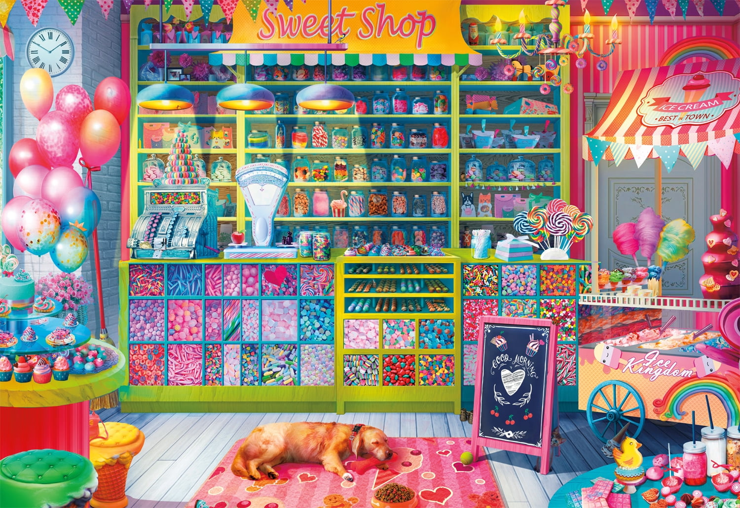 Buffalo Games Playful Art Sweet Treats 2000-Piece 38.5 x 26.5-Inch Interlocking Jigsaw Puzzle for Adults Ages 14+