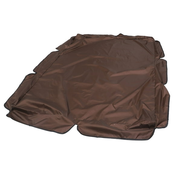 LULULION Waterproof Swing Roof Brown Weatherproof Cover for Outdoor Swing