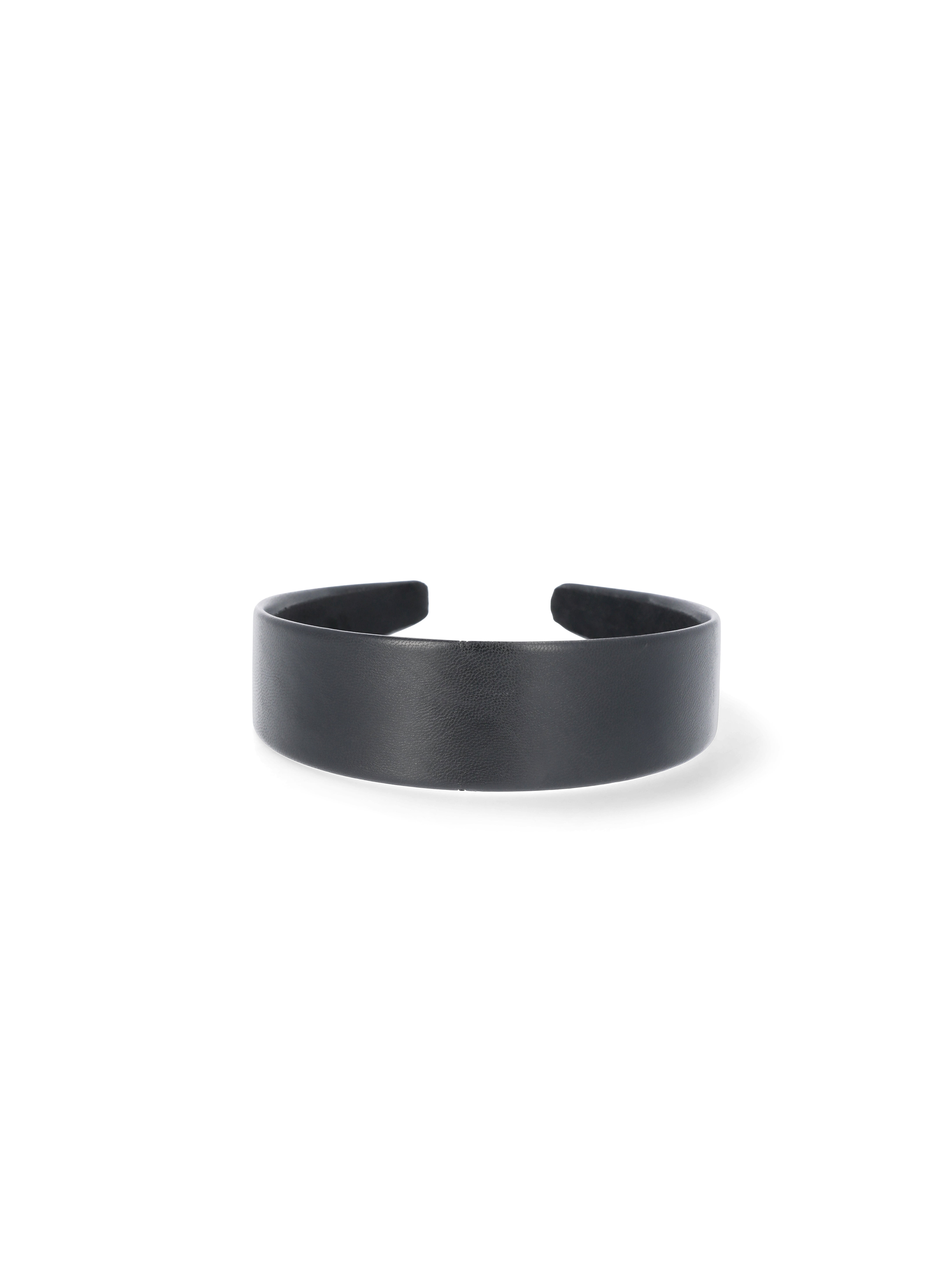 Time and Tru Women's Polyurethane Headband, Black