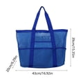 thumbnail image 3 of Yhmxh Mesh Beach Bag, Large Beach Tote Bags for Women Foldable Mesh Swimming Pool Bag with Mini Pockets, Sandproof, Waterproof Large Beach Tote Bags for Family Travel/ Vacation, 3 of 6
