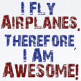 thumbnail image 2 of CafePress - I Fly Airplanes Body Suit - Baby Light Bodysuit, Size Newborn - 24 Months, 2 of 4