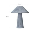 thumbnail image 5 of Benjara Liya 18 Inch Table Lamp, Cone Shade and Tapered Base, Textured Blue Finish, 5 of 5