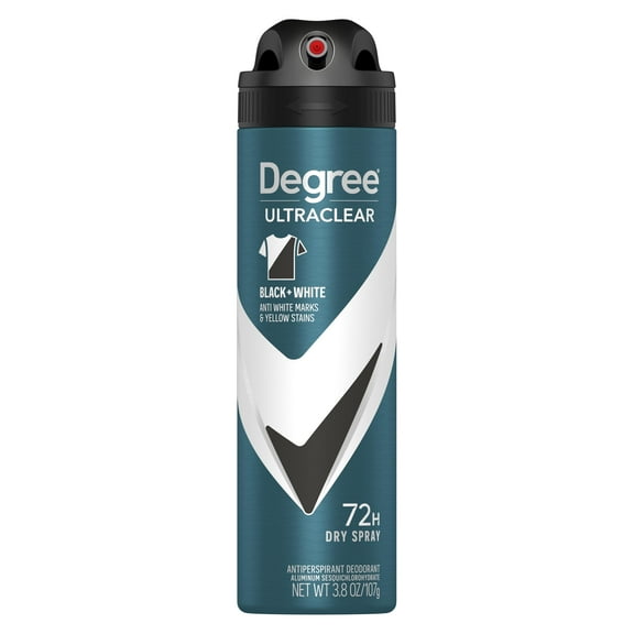 Degree Men Antiperspirant Deodorant Dry Spray Black White 72-Hour Sweat & Odor Protection Antiperspirant For Men With Motionsense Technology 3.8 Oz Packaging May Vary - Pack of 2