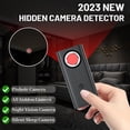 thumbnail image 4 of POINTERTECK Hidden Camera Detectors  Anti-Spy Camera Detector Bug Detector GPS Tracker RF Signal Scanner Listening Devices Finder Wireless for Travel Car  Bathroom Office  Hotel  Black, 4 of 7