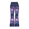 thumbnail image 5 of DISNIMO Axolotl Galaxy Flare Leggings for Girls Size 11-12 for Kids Bell Bottoms Pants for Girls Yoga Pants Flare with Pockets Kids Bell Bottom Pants Girls Dance Athletic Pants Flare, 5 of 7