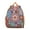 Orange-38, variant on Dog Print Design Student Backpack – Playful Puppy Paw Pattern with Bone and Tail Cartoon Design, Artistic Watercolor Style for School