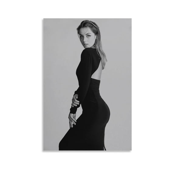 Actresses from Havana Ana De Armas Sexy Retro Poster Canvas Wall Art Poster Decorative Bedroom Modern Home Print Picture Artworks Posters 20x30inch(50x75cm)