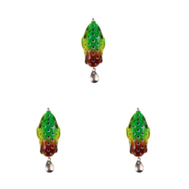 QualitChoice 1/2/3/5 Poisson Leurre Appât Artificiel 8cm Fabrication Taille Compacte Pas de Bavures Exquise Rotation Leurres Pêche Tackle Vert-Rouge 3PCS