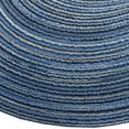 thumbnail image 4 of Nvzi Round Woven Placemats Set of 6, Elegant 15 inch Placemats for Dining Tables Indoor Outdoor Party Decor (Blue), 4 of 6