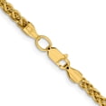 thumbnail image 4 of 14K Yellow Gold 3.45mm Semi-Solid Wheat Chain (24 X 3.45) Made In Turkey bc172-24, 4 of 5