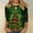 A428 Green, variant on LEKWK Holiday Tops for Women 2025 Sparkle Xmas Tree Crew Neck 3/4 Sleeve Tshirts Sequin Shirts for Women Funny Sparkly Shirts for Women