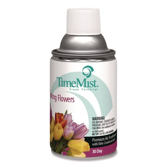 Premium Metered Air Freshener Refill, Spring Flowers, 6.6 oz Aerosol
