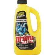 Drano Max Gel Dain Clog Remover and Cleaner for Shower or Sink Drains, Unclogs and Removes Hair, Soap Scum, Bloackages, Commercial Line, 42 oz
